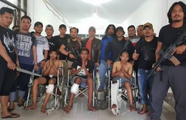 Foto: maling motor makassar pasca kecelakaan