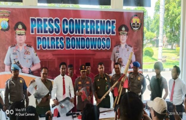 Foto: polres bondowoso saat pres release