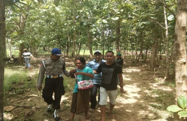 Foto; pelaku pembacokan saat digelandang aparat kepolisian 