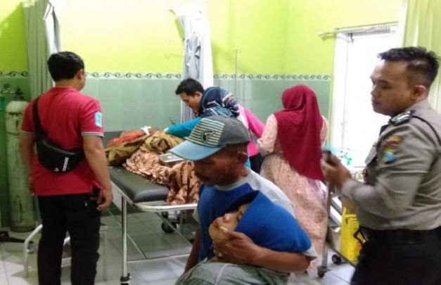 Foto: Korban Saat  di Puskesmas Manding 