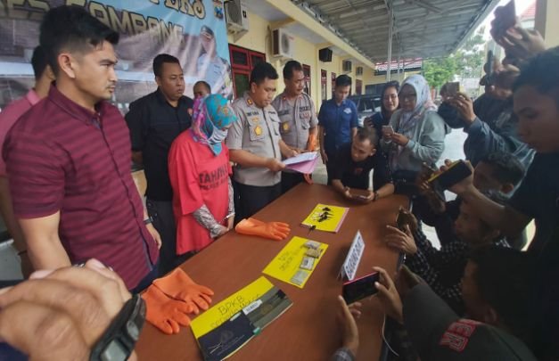 Foto: Polres Sampang saat menggelar press release