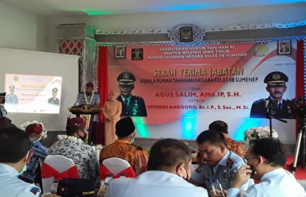 Foto: Suasana rapat serah terima jabatan di rutan kelas II Sumenep.