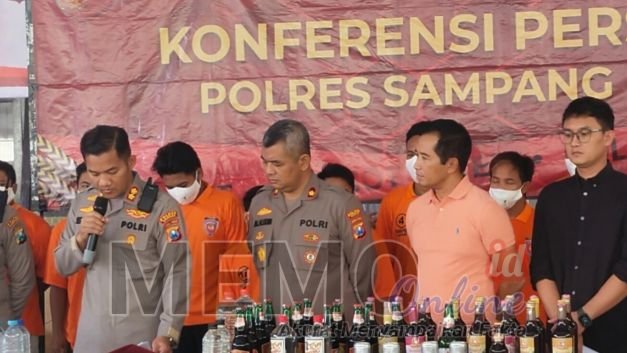 Foto : Polres Sampang saat pres rilis di Mapolres Sampang 