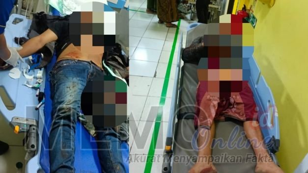Foto : Korban carok saat dirawat di RSUD Kabupaten Sampang 