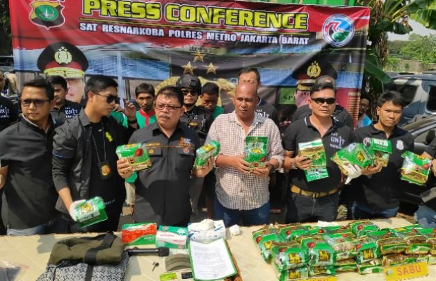 Foto: press release jaringan narkoba internasional