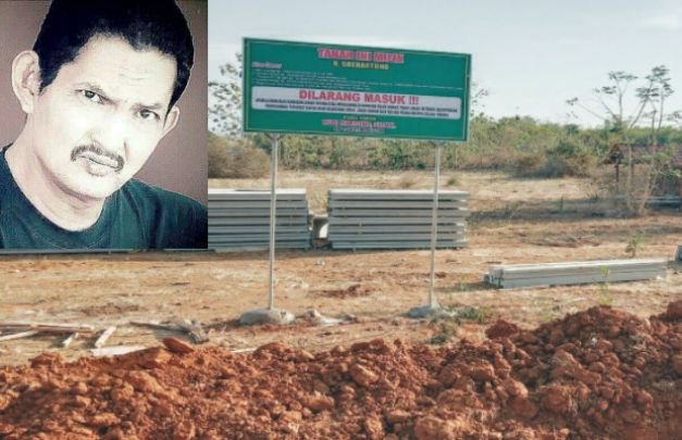 Foto: R Soehartono, pemilik lahan yang diserobot pemerintah  
