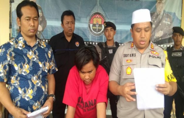 Foto :Pelaku Curanmor saat di rilis di Mapolres Sampang