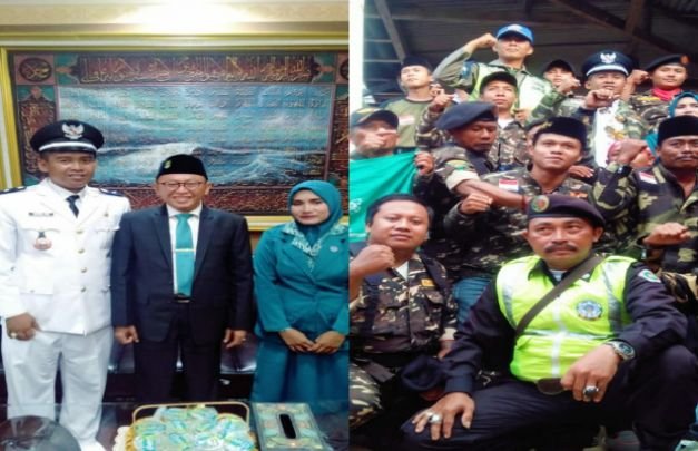 Foto: mantan aktivis Malang bersama Bupati Umenep usai dilantik sebagai Kades Montorna