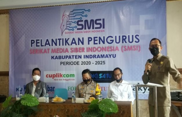 Foto: Pengukuhan SMSI Indramayu