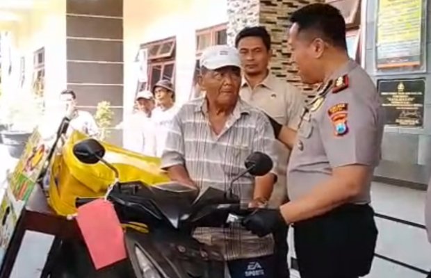 Foto: Pengembalian BB Bujuk Rayu Pesan Es Krim Pelaku Curanmor