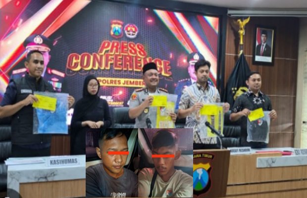 Foto: Kapolres Jember saat jumpa pers 