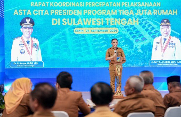 Foto: Gubernur Anwar Hafid Dorong Percepatan Program Tiga Juta Rumah di 2027 