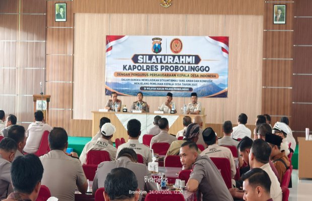 File: Kapolres Probolinggo, AKBP Asmida Rizki Siregar, Bersama Persaudaraan Kepala Desa Indonesia (PKDI ) Persiapan Pilkades Serentak 2027