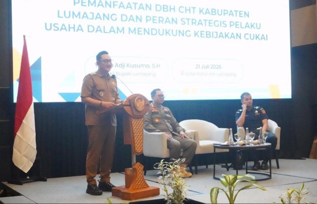 Foto : Yuda A, memberikan pemaparan tentang cukai. (Doc.memoonline)