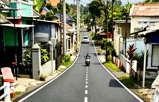 Foto : Ilustrasi tampilan jadi jalan Olahraga Desa Mlawang (AI)