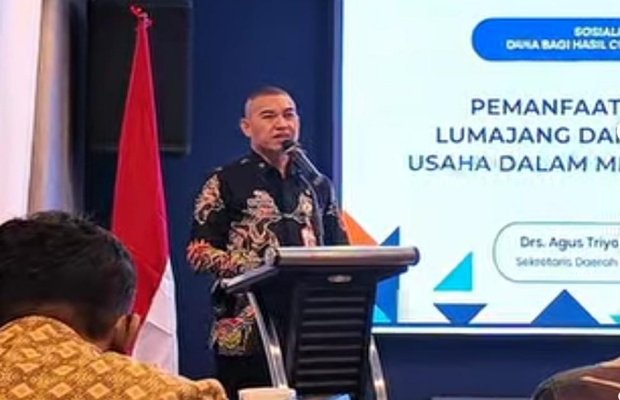 Foto: Sekda Kabupaten Lumajang, Agus Triyono membuka acara. (Doc.memoonline.co.id)