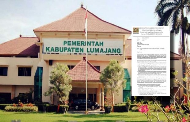 Foto : Pemkab Lumajang nampak dari depan. (Google)