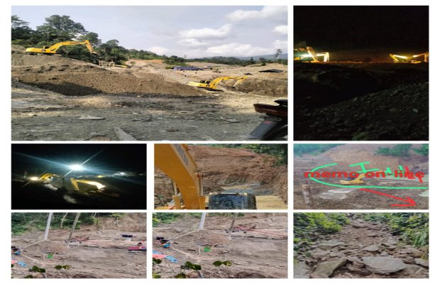 Foto: aktivitas seluruh penambang Buranga & foto keadaan wilayah tambang  terkini.