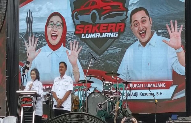 Foto : Bupati Lumajang dan Wakil Bupati Lumajang saat mengisi sambutan. (Doc.memoonline).
