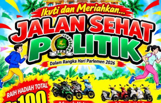 Foto: Bener Jalan Sehat Politik DPRD Sumenep 2026